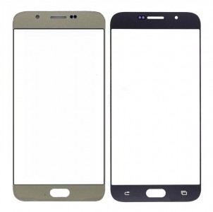 Replacement Front Glass For Samsung Galaxy A8 Gold By - Maxbhi Com