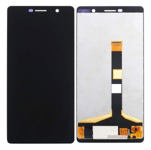 Lcd With Touch Screen For Nokia 7 Plus Black By - Maxbhi Com