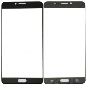 Replacement Front Glass For Samsung Galaxy C9 Black By - Maxbhi Com