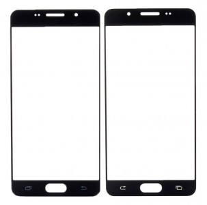 Replacement Front Glass For Samsung Galaxy A5 2016 Black By - Maxbhi Com