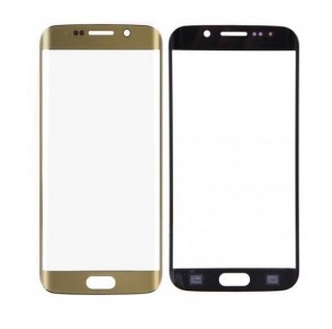 Replacement Front Glass For Samsung Galaxy S6 Edge Plus Gold By - Maxbhi Com