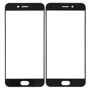 Replacement Front Glass For Oppo A77 Black By - Maxbhi Com