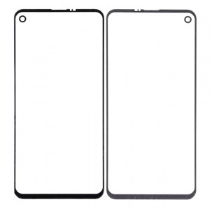 Replacement Front Glass For Samsung Galaxy A8s Black By - Maxbhi Com