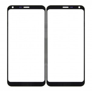 Replacement Front Glass For Lg Q6 Plus Black By - Maxbhi Com