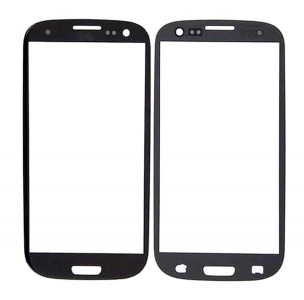 Replacement Front Glass For Samsung I9300 Galaxy S Iii Black By - Maxbhi Com