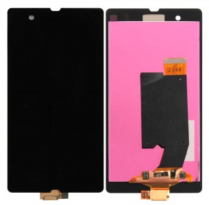 Lcd With Touch Screen For Sony Xperia Z Lt36i Black By - Maxbhi Com