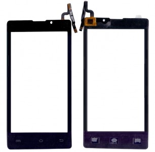 Touch Screen Digitizer For Lava Iris 465 Black By - Maxbhi Com