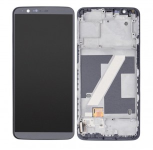 Lcd With Touch Screen For Oneplus 5t 64gb Black By - Maxbhi Com