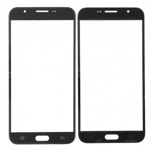 Replacement Front Glass For Samsung Galaxy J7 V Black By - Maxbhi Com