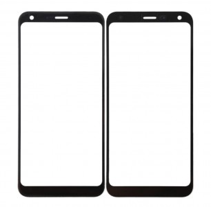 Replacement Front Glass For Lg Q7 Black By - Maxbhi Com