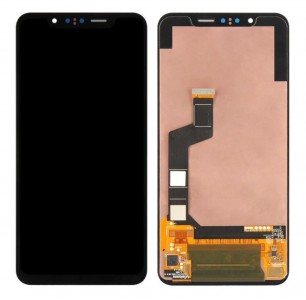 Lcd With Touch Screen For Lg G8s Thinq Black By - Maxbhi Com