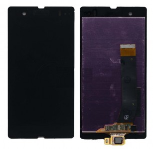 Lcd With Touch Screen For Sony Ericsson Xperia Z L36a C6606 Black By - Maxbhi Com