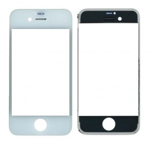 Replacement Front Glass For Apple Iphone 4 White By - Maxbhi Com