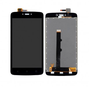 Lcd With Touch Screen For Moto C Black By - Maxbhi Com