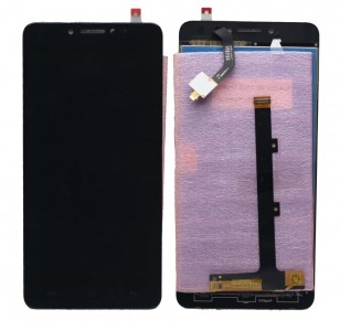 Lcd With Touch Screen For Micromax Bharat 5 Black By - Maxbhi Com