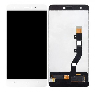 Lcd With Touch Screen For Bq Aquaris X Pro White By - Maxbhi Com
