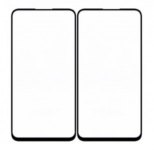 Replacement Front Glass For Honor 9x Black By - Maxbhi Com