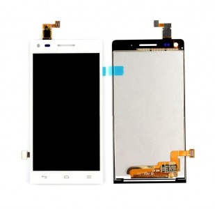 Lcd With Touch Screen For Huawei Ascend G6 4g White By - Maxbhi Com