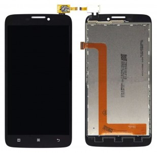 Lcd With Touch Screen For Lenovo A860e Black By - Maxbhi Com