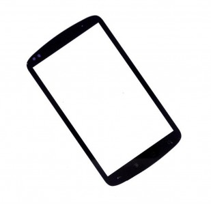 Replacement Front Glass For Htc Google Nexus One G5 Black By - Maxbhi.com
