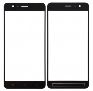 Replacement Front Glass For Asus Zenfone 3 Zoom Ze553kl Black By - Maxbhi Com