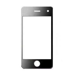 Replacement Front Glass For Vox Mobile Vp4 With Tv Black By - Maxbhi.com
