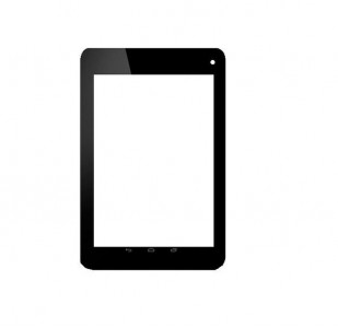 Replacement Front Glass For Acer Iconia B1711 Black By - Maxbhi.com