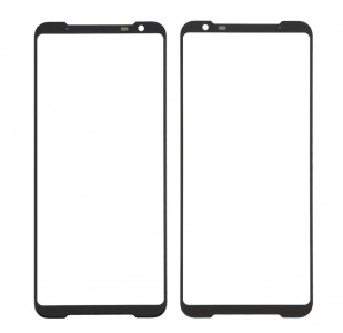 Replacement Front Glass For Asus Rog Phone 3 Strix Black By - Maxbhi Com