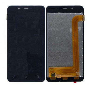 Lcd With Touch Screen For Gionee P5 Mini Black By - Maxbhi Com
