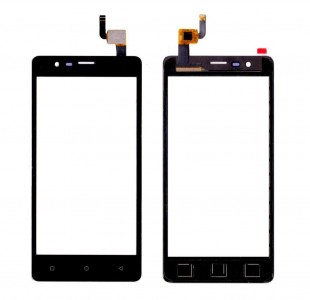 Touch Screen Digitizer For Intex Aqua Lions 4g Black By - Maxbhi Com