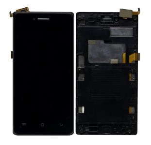 Lcd With Touch Screen For Swipe Konnect 4 Black By - Maxbhi Com