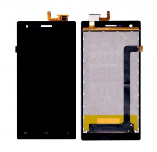 Lcd With Touch Screen For Micromax Canvas Xpress 4g Q413 Black By - Maxbhi Com
