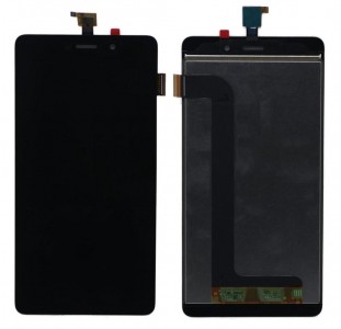 Lcd With Touch Screen For Micromax Canvas Mega E353q353 Black By - Maxbhi Com