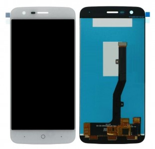 Lcd With Touch Screen For Zte Blade V8 Lite Silver By - Maxbhi Com
