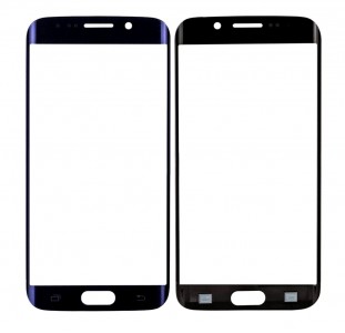 Replacement Front Glass For Samsung Galaxy S6 Edge Black By - Maxbhi Com