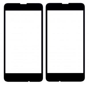 Replacement Front Glass For Nokia Lumia 630 3g Black By - Maxbhi Com