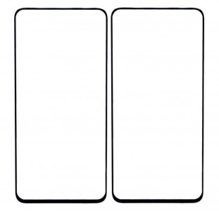 Replacement Front Glass For Oppo Reno 10x Zoom Black By - Maxbhi Com
