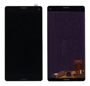 Lcd With Touch Screen For Sony Xperia Z3 Compact D5833 Black By - Maxbhi Com
