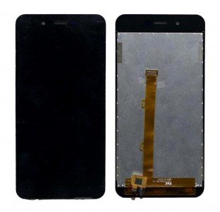 Lcd With Touch Screen For Micromax Canvas Spark Q380 Black By - Maxbhi Com