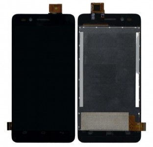 Lcd With Touch Screen For Micromax Bharat 2 Q402 Black By - Maxbhi Com