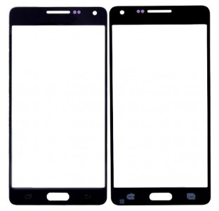 Replacement Front Glass For Samsung Galaxy A5 A500m Black By - Maxbhi Com