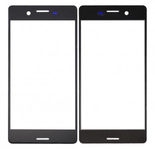 Replacement Front Glass For Sony Xperia X Black By - Maxbhi Com
