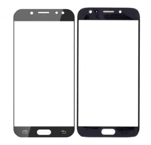 Replacement Front Glass For Samsung Galaxy J7 Pro Black By - Maxbhi Com