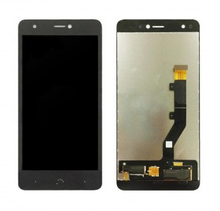 Lcd With Touch Screen For Bq Aquaris X Black By - Maxbhi Com