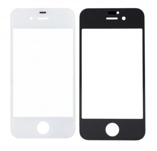 Replacement Front Glass For Apple Iphone 4s White By - Maxbhi Com