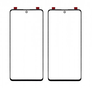 Replacement Front Glass For Samsung Galaxy M51 Black By - Maxbhi Com