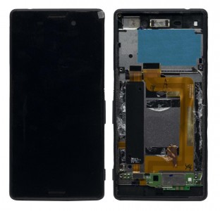 Lcd With Touch Screen For Sony Xperia M4 Aqua Dual 16gb Black By - Maxbhi Com