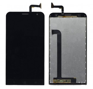 Lcd With Touch Screen For Asus Zenfone 2 Laser Ze550kl Black By - Maxbhi Com