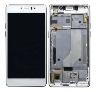 Lcd With Touch Screen For Lyf Water 8 White By - Maxbhi Com
