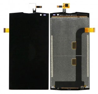 Lcd With Touch Screen For Leagoo Venture 1 Black By - Maxbhi Com